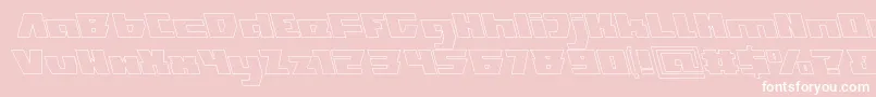 TransformationHollow Font – White Fonts on Pink Background