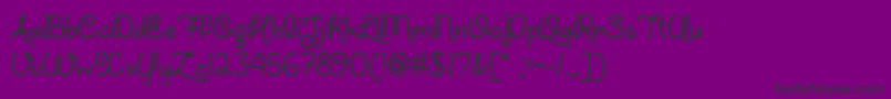 UnicornsAreAwesomeOtf Font – Black Fonts on Purple Background