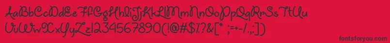 UnicornsAreAwesomeOtf Font – Black Fonts on Red Background