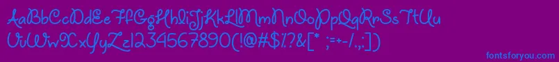 fuente UnicornsAreAwesomeOtf – Fuentes Azules Sobre Fondo Morado