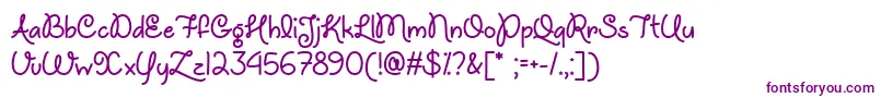 UnicornsAreAwesomeOtf Font – Purple Fonts on White Background