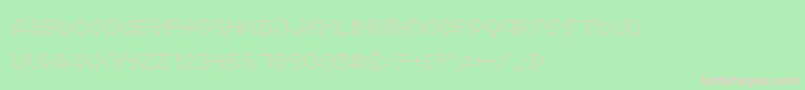 Squarodynamic Font – Pink Fonts on Green Background