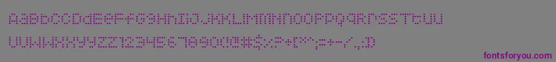 Шрифт Squarodynamic – фиолетовые шрифты на сером фоне