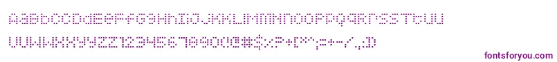 Squarodynamic-fontti – violetit fontit valkoisella taustalla