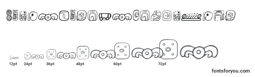 MesoamericaDingsFour Font Sizes