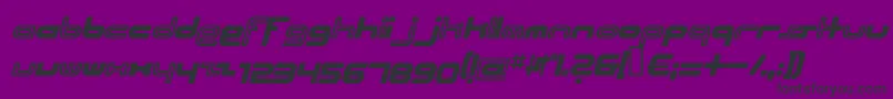 Beachi Font – Black Fonts on Purple Background