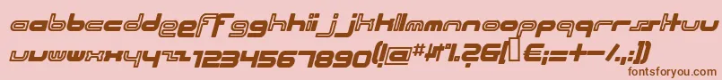 Шрифт Beachi – коричневые шрифты на розовом фоне
