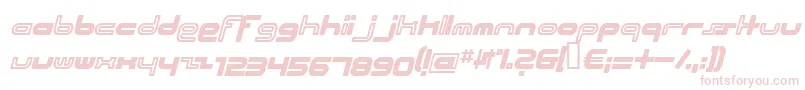 Шрифт Beachi – розовые шрифты на белом фоне