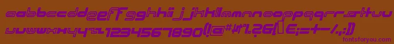 Шрифт Beachi – фиолетовые шрифты на коричневом фоне