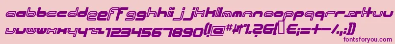 Beachi Font – Purple Fonts on Pink Background