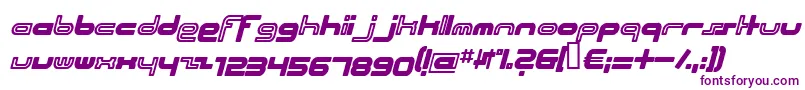 Шрифт Beachi – фиолетовые шрифты
