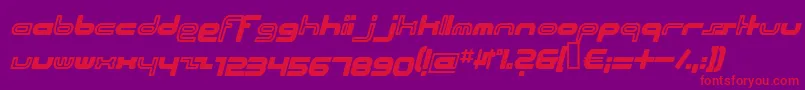Шрифт Beachi – красные шрифты на фиолетовом фоне