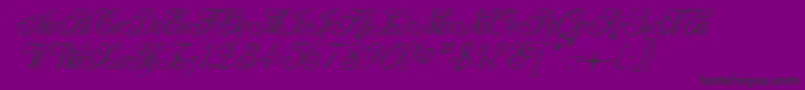 AlexeiCopperplateitcNormal Font – Black Fonts on Purple Background