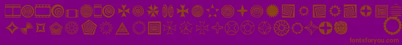 Textic Font – Brown Fonts on Purple Background