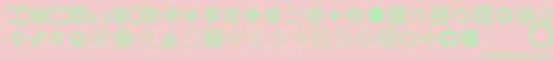 Textic Font – Green Fonts on Pink Background