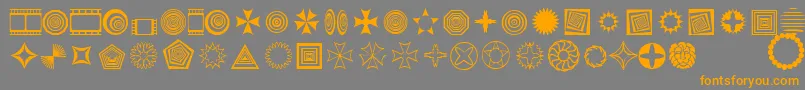 Textic Font – Orange Fonts on Gray Background