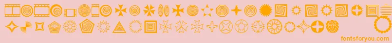 Textic Font – Orange Fonts on Pink Background
