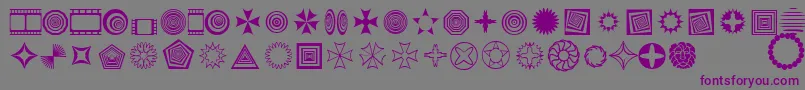 Textic-fontti – violetit fontit harmaalla taustalla