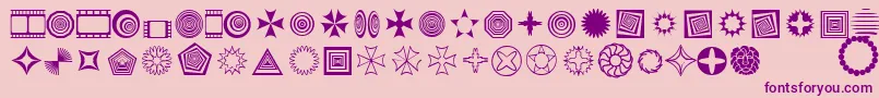 fuente Textic – Fuentes Moradas Sobre Fondo Rosa