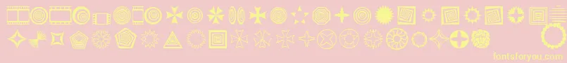 Textic Font – Yellow Fonts on Pink Background