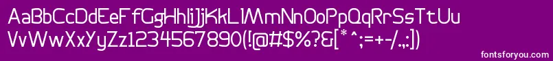 BogotanaLight Font – White Fonts on Purple Background