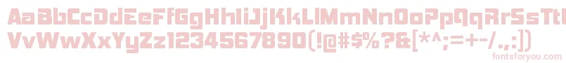 HemiheadhvRegular Font – Pink Fonts on White Background