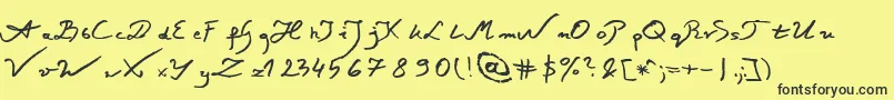 Подробнее о шрифте JacekZiebaJasinskiItalic Шрифт JacekZiebaJasinskiItalic – чёрные шрифты на жёлтом фоне