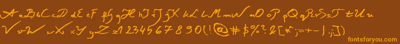 Подробнее о шрифте JacekZiebaJasinskiItalic Шрифт JacekZiebaJasinskiItalic – оранжевые шрифты на коричневом фоне