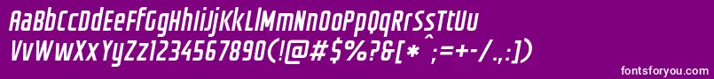 GroteskiaOblique Font – White Fonts on Purple Background