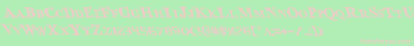 Bloodcrowl Font – Pink Fonts on Green Background