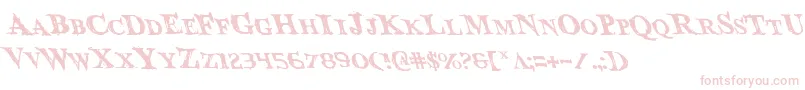 Bloodcrowl-fontti – vaaleanpunaiset fontit