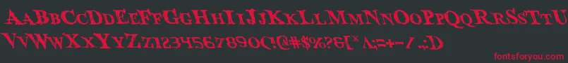 Bloodcrowl Font – Red Fonts on Black Background