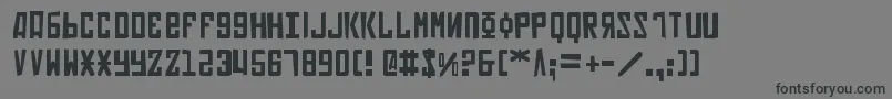 SovietPunk Font – Black Fonts on Gray Background