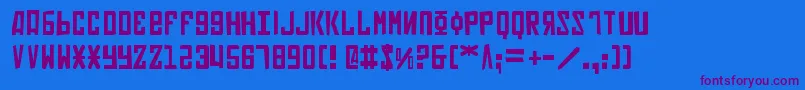 SovietPunk-fontti – violetit fontit sinisellä taustalla