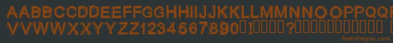 Lithium ffy Font – Brown Fonts on Black Background