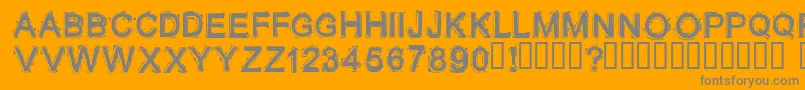 Lithium ffy Font – Gray Fonts on Orange Background