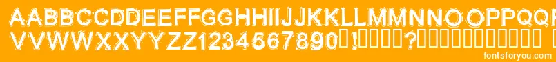 フォントLithium ffy – オレンジの背景に白い文字