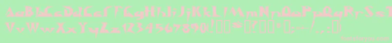 Y2kill Font – Pink Fonts on Green Background