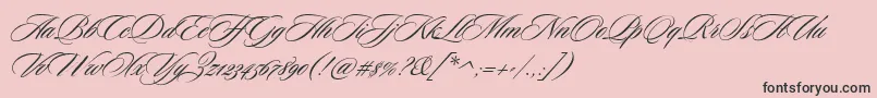 CeremoniousOne Font – Black Fonts on Pink Background