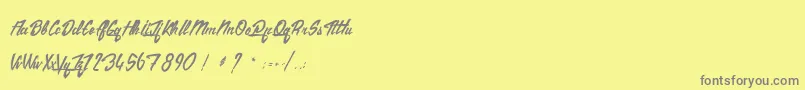 fuente TheCitizens – Fuentes Grises Sobre Fondo Amarillo