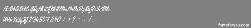 TheCitizens Font – White Fonts on Gray Background