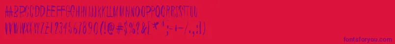 fuente BbbzWowAlternativeFacts. – Fuentes Moradas Sobre Fondo Rojo