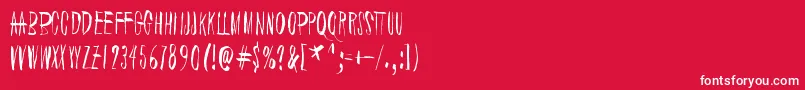 BbbzWowAlternativeFacts. Font – White Fonts on Red Background