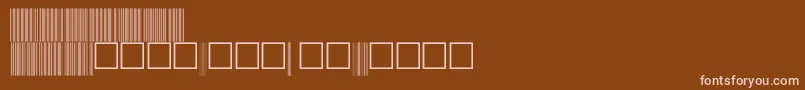 C39p60dhtt Font – Pink Fonts on Brown Background
