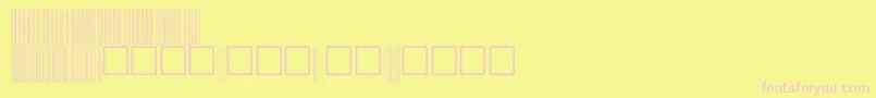 Czcionka C39p60dhtt – różowe czcionki na żółtym tle