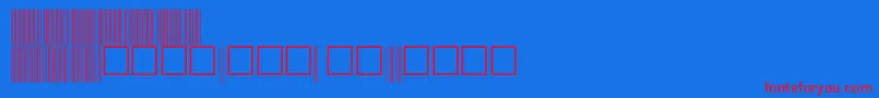 C39p60dhtt-fontti – punaiset fontit sinisellä taustalla