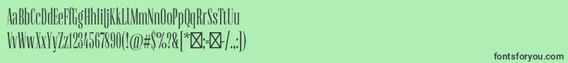 FlenjaRegular Font – Black Fonts on Green Background