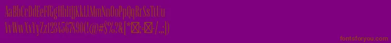 FlenjaRegular Font – Brown Fonts on Purple Background
