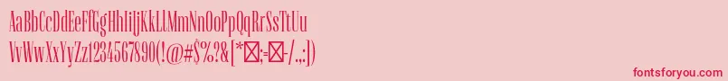 FlenjaRegular Font – Red Fonts on Pink Background