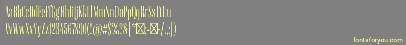FlenjaRegular Font – Yellow Fonts on Gray Background